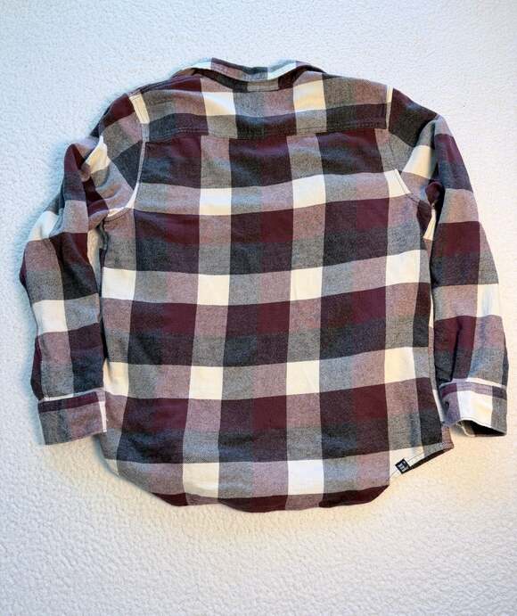 Vans Box Flannel Catawba Buttondown L/S Shirt Grape/Antique White - Picture 5 of 6